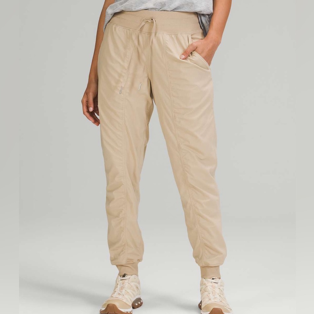 lululemon athletica Beige Drawstring Jogger Pants